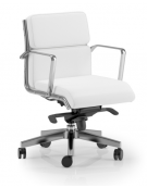 Poltrona semidirezionale con cuscini imbottiti e braccioli - rivestimento ignifugo - Gas oscillante fulcro avanzato - CAM