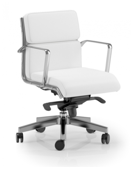 Poltrona semidirezionale con cuscini imbottiti e braccioli - rivestimento ignifugo - Gas oscillante fulcro avanzato - CAM