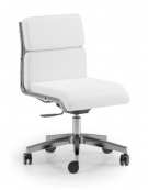 Poltrona visitatore girevole con cuscini imbottiti - rivestimento ignifugo - Piastra a gas - Certificata CAM