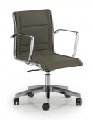 Poltrona semidirezionale con braccioli - sedile e schienale imbottito e rivestimento ignifugo - Piastra a gas - CAM