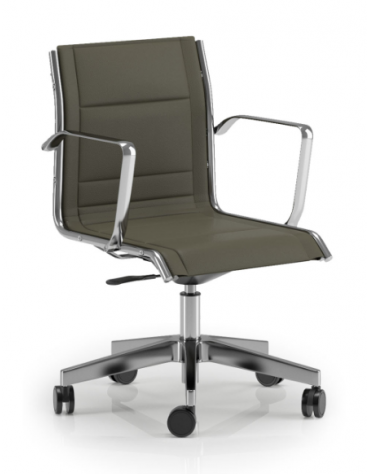 Poltrona semidirezionale con braccioli - sedile e schienale imbottito e rivestimento ignifugo - Piastra a gas - CAM