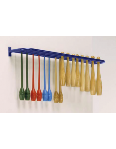 Mensola in acciaio verniciato porta clavette da fissare a parete