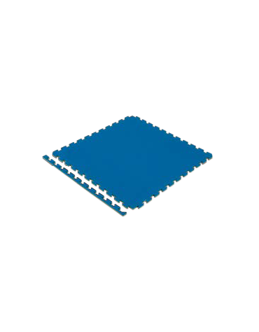 Tappeto per karate ad incastro omologato WKF in polietilene - con cornice - cm 100x100x2h