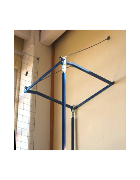 Sistema di sospensione e accostamento a parete per attrezzi da arrampicata - Soluzione 3 attacchi