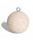 Dissuasore traffico Sferico in cemento - diametro cm 50 - Colore bianco travertino - Conforme ai CAM