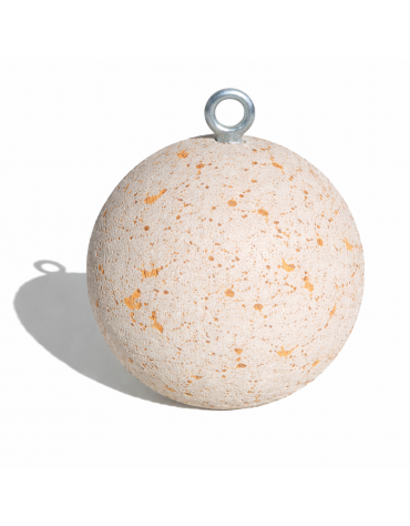 Dissuasore traffico Sferico in cemento - diametro cm 50 - Colore bianco travertino - Conforme ai CAM