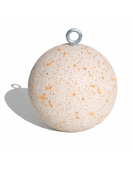 Dissuasore traffico Sferico in cemento - diametro cm 50 - Colore bianco travertino - Conforme ai CAM