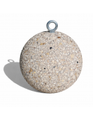 Dissuasore traffico stradale Sferico tondo in cemento - diametro cm 50 - Colore grigio sabbiato - Conforme ai CAM