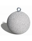 Dissuasore traffico stradale Sferico tondo in cemento -  cm Ø36x36h - colore Grigio pietra - Conforme ai CAM