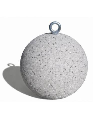 Dissuasore traffico stradale Sferico tondo in cemento -  cm Ø36x36h - colore Grigio pietra - Conforme ai CAM