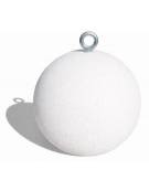 Dissuasore traffico stradale Sferico tondo in cemento - cm Ø36x36h - colore Bianco pietra - Conforme ai CAM