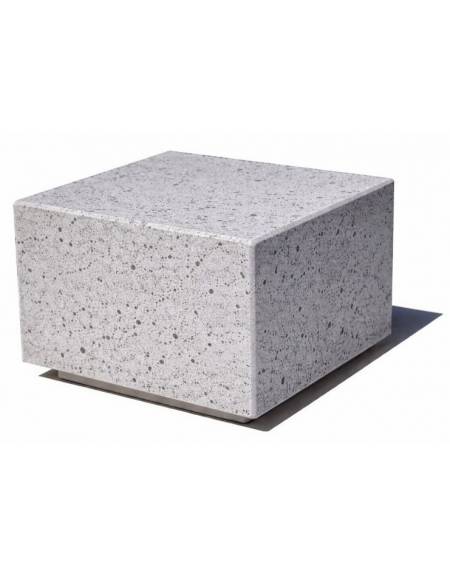 Dissuasore traffico stradale Quadrato in cemento calcestruzzo - colore Grigio pietra - cm 60x60x45h - Conforme ai CAM