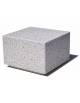 Dissuasore traffico stradale Quadrato in cemento calcestruzzo - colore Grigio pietra - cm 60x60x45h - Conforme ai CAM