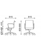 Poltrona semidirezionale con braccioli - imbottitura separata e rivestimento ignifugo - Piastra a gas - Certificata CAM