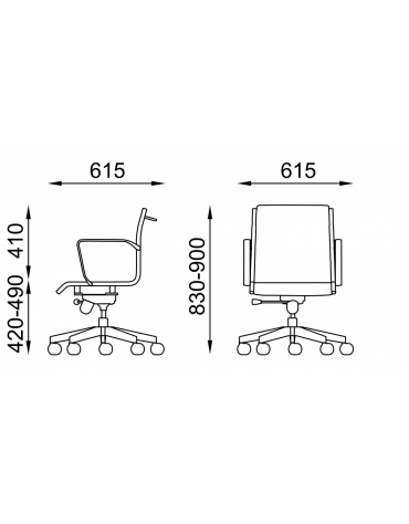 Poltrona semidirezionale con braccioli - imbottitura separata e rivestimento ignifugo - Piastra a gas - Certificata CAM