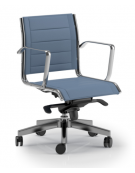 Poltrona semidirezionale con braccioli - imbottitura separata e rivestimento ignifugo - Gas oscillante fulcro avanzato - CAM