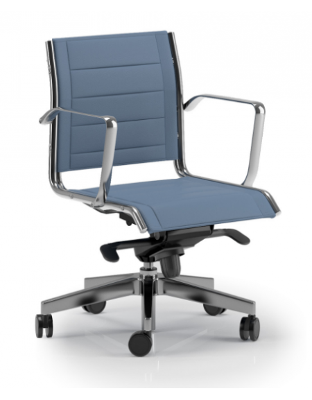 Poltrona semidirezionale con braccioli - imbottitura separata e rivestimento ignifugo - Gas oscillante fulcro avanzato - CAM