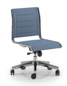 Poltrona visitatore girevole - imbottitura separata e rivestimento ignifugo - Meccanismo a gas oscillante - CAM