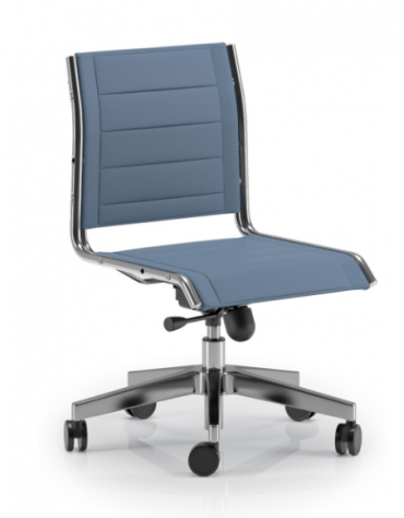 Poltrona visitatore girevole - imbottitura separata e rivestimento ignifugo - Meccanismo a gas oscillante - CAM