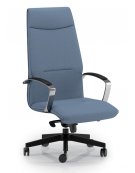 Poltrona direzionale con braccioli - rivestimento in Ecopelle o Poliestere ignifugo - Gas oscillante fulcro avanzato - CAM