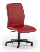 Poltrona visitatore girevole senza braccioli - rivestimento in Ecopelle o Poliestere ignifugo - Piastra a gas - CAM