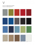 Sedia schienale super alto con braccioli in nylon nero - rivestimento ignifugo - Movimento sincronizzato con traslatore