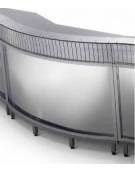 Banco bar neutro semilavorato con predisposizione per bancalina grezza - Dimensioni cm 250X55X113H