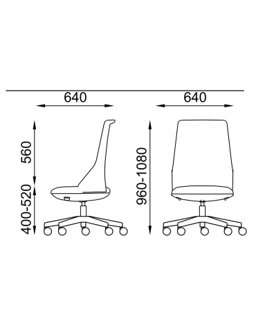 Sedia schienale alto a rete - telaio bianco - senza braccioli -rivestimento ignifugo - Movimento gas oscillante - CAM