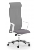 Sedia schienale super alto con braccioli in nylon bianco - rivestimento ignifugo - Movimento sincronizzato con traslatore