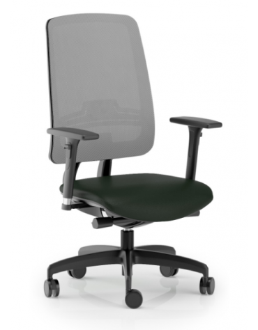 Poltrona schienale alto in rete con braccioli - rivestimento ignifugo - Movimento sincronizzato con traslatore - CAM