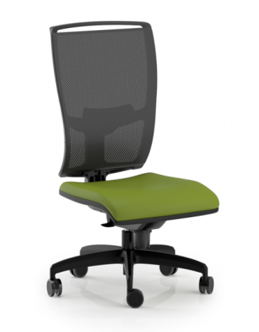 Poltrona schienale alto in rete - rivestimento ignifugo - Movimento sincronizzato - Certificata CAM