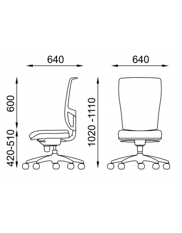 Poltrona schienale alto in rete - rivestimento ignifugo - Movimento sincronizzato - Certificata CAM