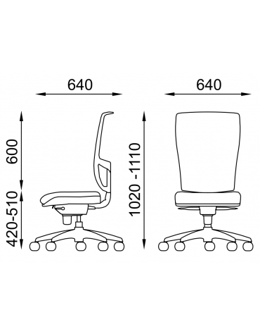 Poltrona schienale alto in rete - rivestimento ignifugo - Movimento sincronizzato autobalance - CAM