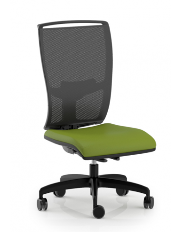 Poltrona schienale alto in rete - rivestimento ignifugo - Movimento sincronizzato autobalance - CAM