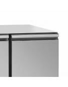 Saladette refrigerata in acciaio inox 2 porte, senza piano con sottopiano isolante - lt 210 - mm 900x700x840h