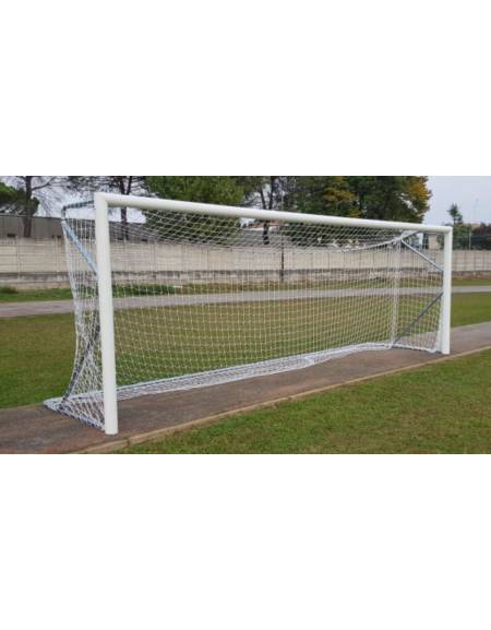 Coppia porte calcio m.6x2 in alluminio, trasportabili