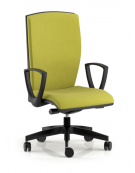 Poltrona schienale alto con braccioli - Movimento sincronizzato con traslatore - rivestimento ignifugo - CAM