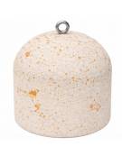 DISSUASORE VERTICALE BASSO IN CEMENTO DA KG 200 - COLORE BIANCO TRAVERTINO - CM 52x52x52H - Conforme ai CAM