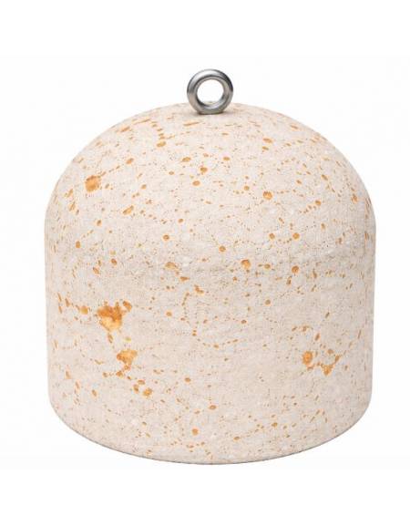 DISSUASORE VERTICALE BASSO IN CEMENTO DA KG 200 - COLORE BIANCO TRAVERTINO - CM 52x52x52H - Conforme ai CAM