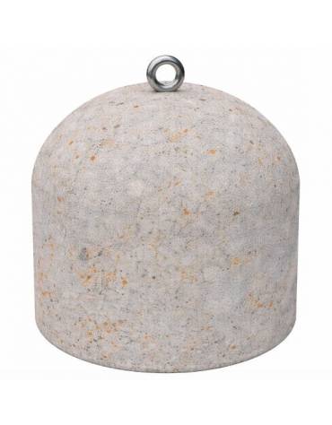 DISSUASORE VERTICALE BASSO IN CEMENTO DA KG 200 - COLORE GRIGIO TRAVERTINO - CM 52x52x52H - Conforme ai CAM