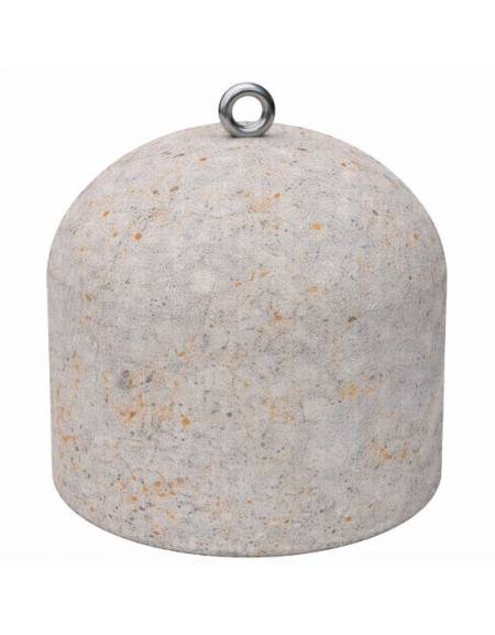 DISSUASORE VERTICALE BASSO IN CEMENTO DA KG 200 - COLORE GRIGIO TRAVERTINO - CM 52x52x52H - Conforme ai CAM