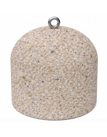 DISSUASORE VERTICALE BASSO IN CEMENTO DA KG 200 - COLORE GRIGIO SABBIATO - CM 52x52x52H - Conforme ai CAM