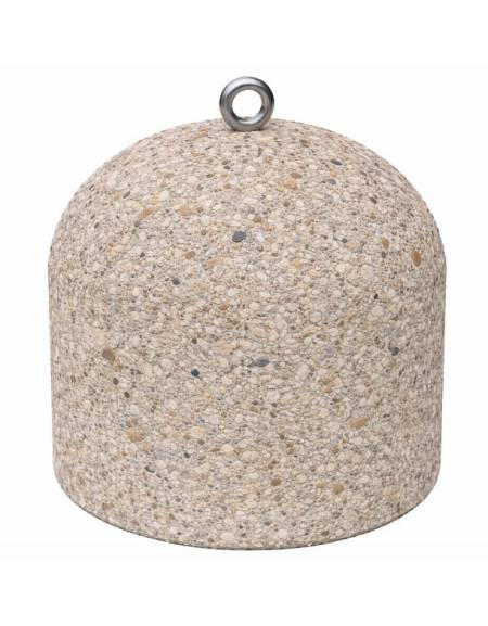 DISSUASORE VERTICALE BASSO IN CEMENTO DA KG 200 - COLORE GRIGIO SABBIATO - CM 52x52x52H - Conforme ai CAM