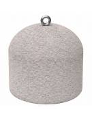 DISSUASORE VERTICALE BASSO IN CEMENTO DA KG 200 - COLORE BIANCO SABBIATO - CM 52x52x52H - Conforme ai CAM