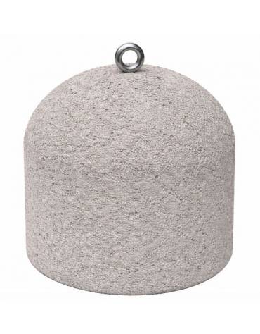 DISSUASORE VERTICALE BASSO IN CEMENTO DA KG 200 - COLORE BIANCO SABBIATO - CM 52x52x52H - Conforme ai CAM
