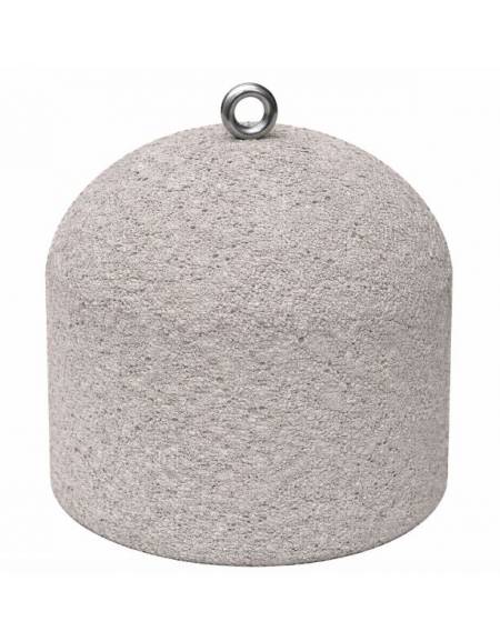 DISSUASORE VERTICALE BASSO IN CEMENTO DA KG 200 - COLORE BIANCO SABBIATO - CM 52x52x52H - Conforme ai CAM