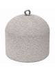 DISSUASORE VERTICALE BASSO IN CEMENTO DA KG 200 - COLORE BIANCO SABBIATO - CM 52x52x52H - Conforme ai CAM