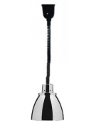 Lampada riscaldante ad infrarossi - colore cromato - potenza 250w - cm ø 22,5x48/155h