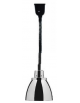 Lampada riscaldante ad infrarossi - colore cromato - potenza 250w - cm ø 22,5x48/155h