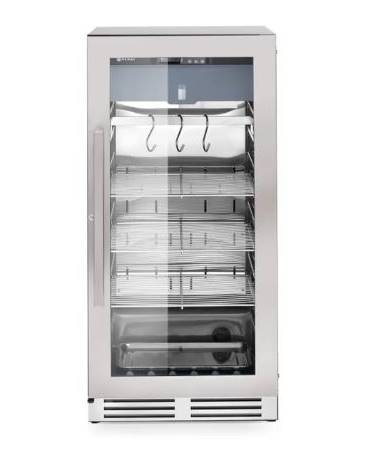Frigorifero basso per la frollatura DRY AGED della carne con porta a vetro - Capacità Lt 233 - cm 59,5x76x127h